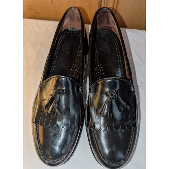 G.H. Bass Weejuns Tassel Loafers Size 14 C Narrow Black - Picture 2 of 5